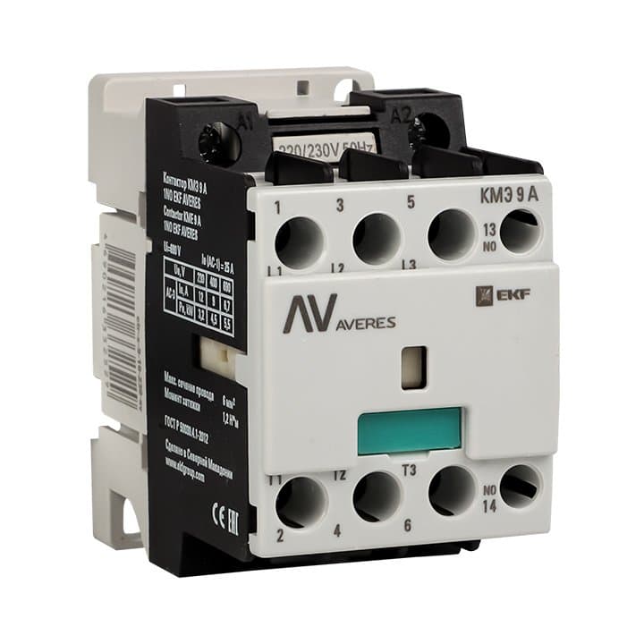 EKF Averes Контактор КМЭ 9А 1NO 230В АС — миниатюра 1