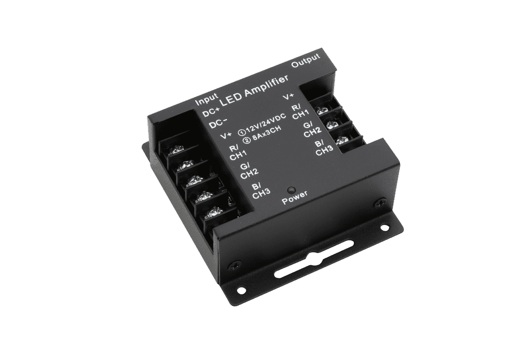 SWG Усилитель RGB,24А,Черный, AMP-RGB-24A-Bl