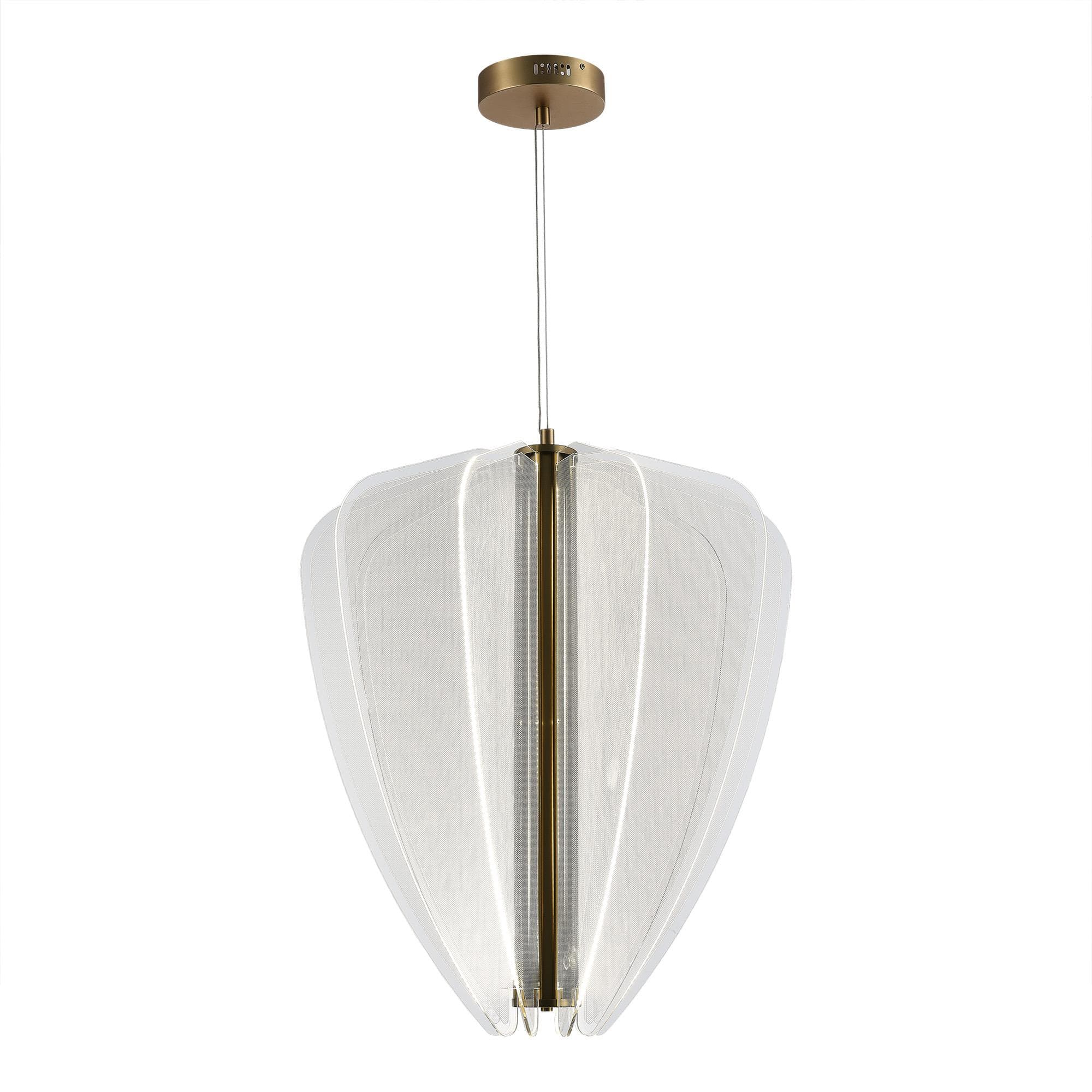 ST LUCE SL6509.213.01 Светильник подвесной Золотистый/Прозрачный LED 1*75W 4000K