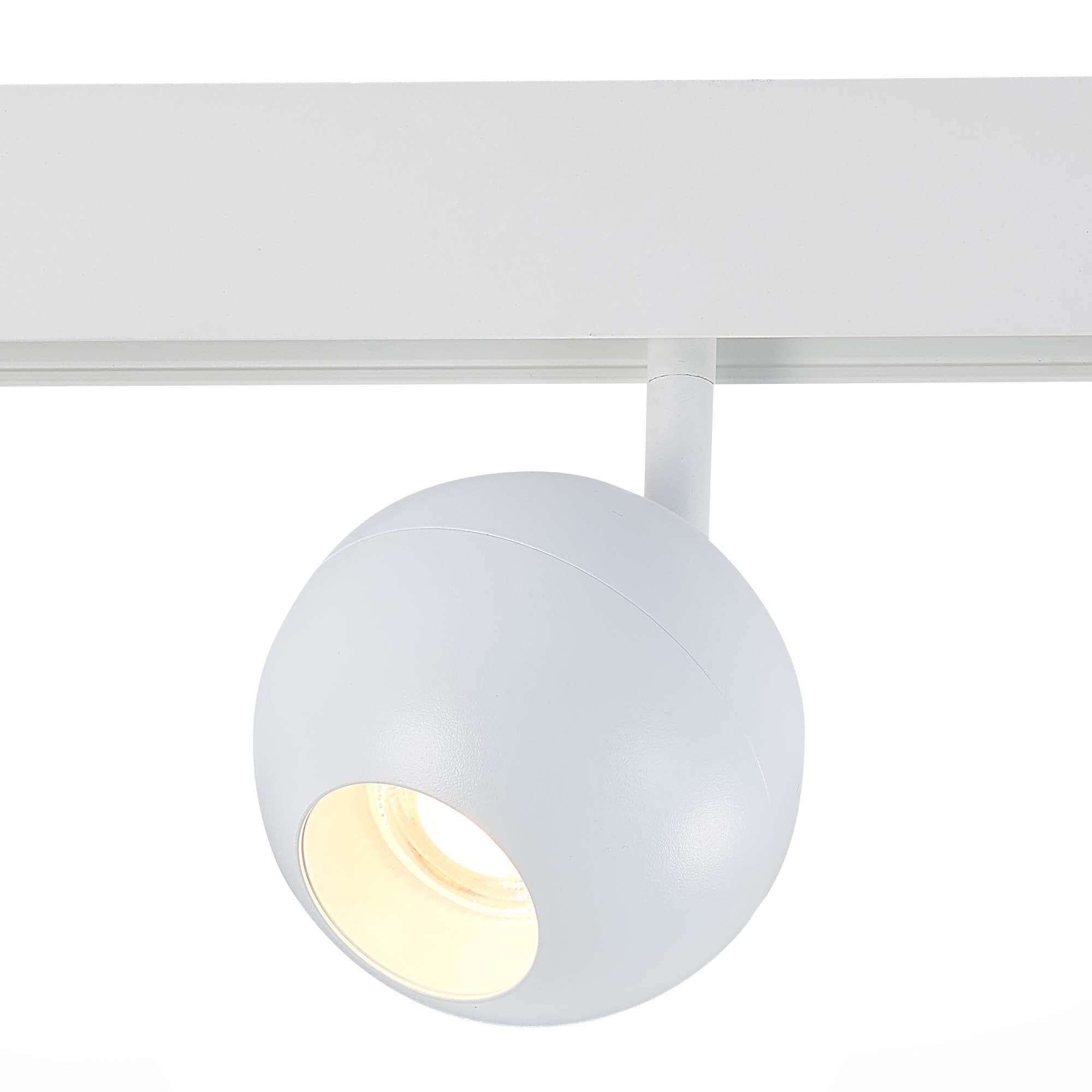 ST Luce ST354.536.12 Магнитный трековый светильник белый LED 1*12W 3000K 680Lm Ra>80 36° IP20 L120xW100xH195 48V