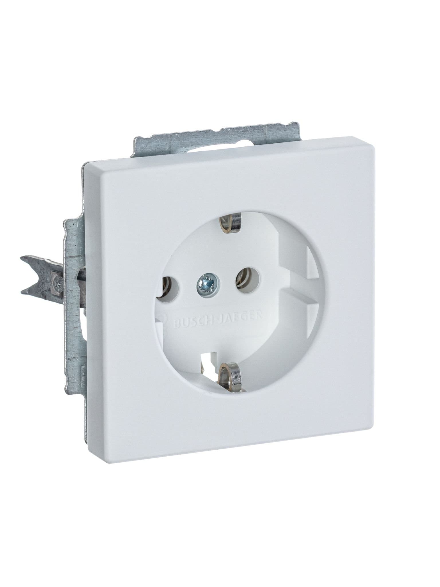 ABB BJE Solo/Future Белый бархат Розетка с/з 2CKA002011A6208 — миниатюра 4
