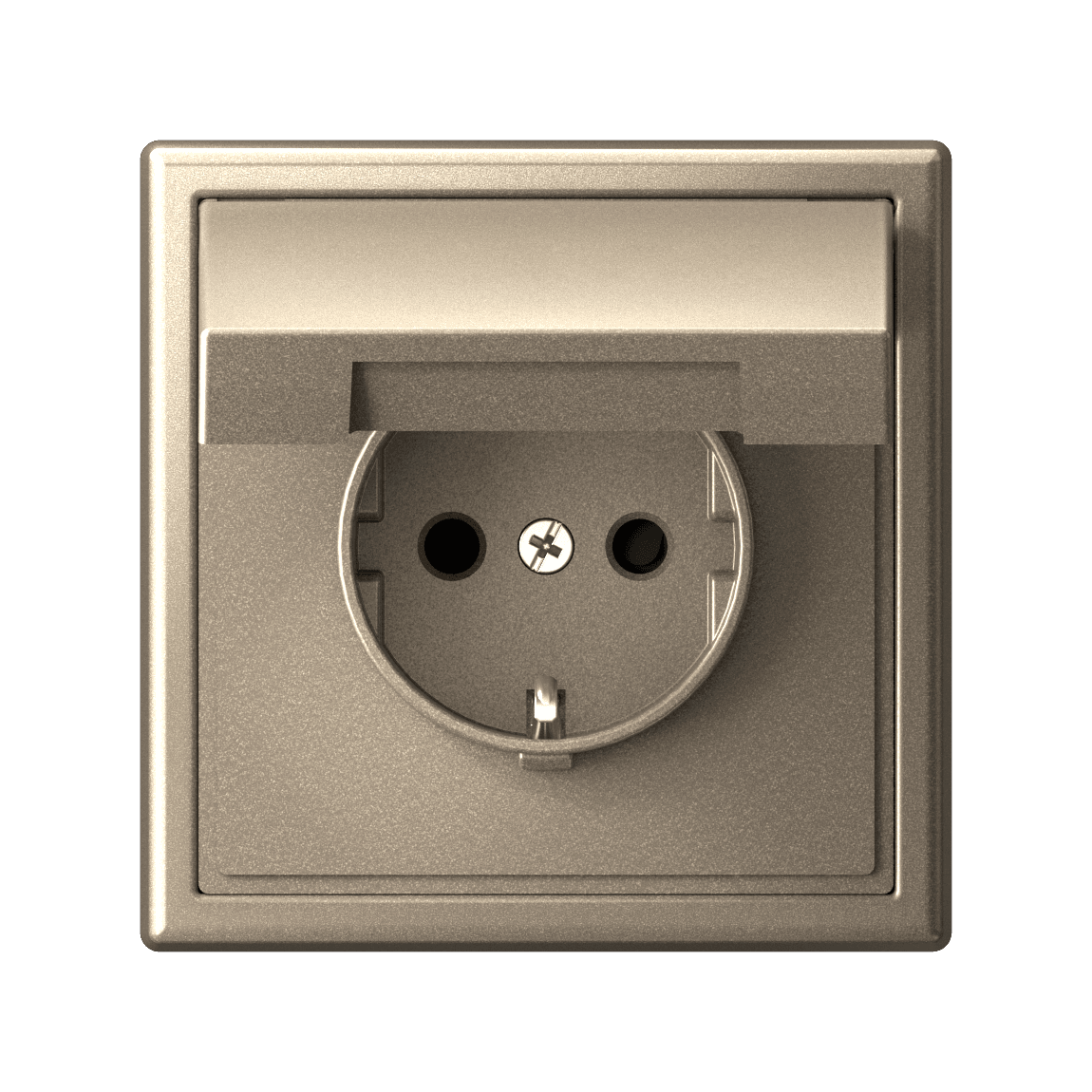 Systeme Electric ArtGallery Шампань Розетка с заземл. со шторк. с крышк., 16А, IP20, механизм, быстрозажим. клем. — миниатюра 4