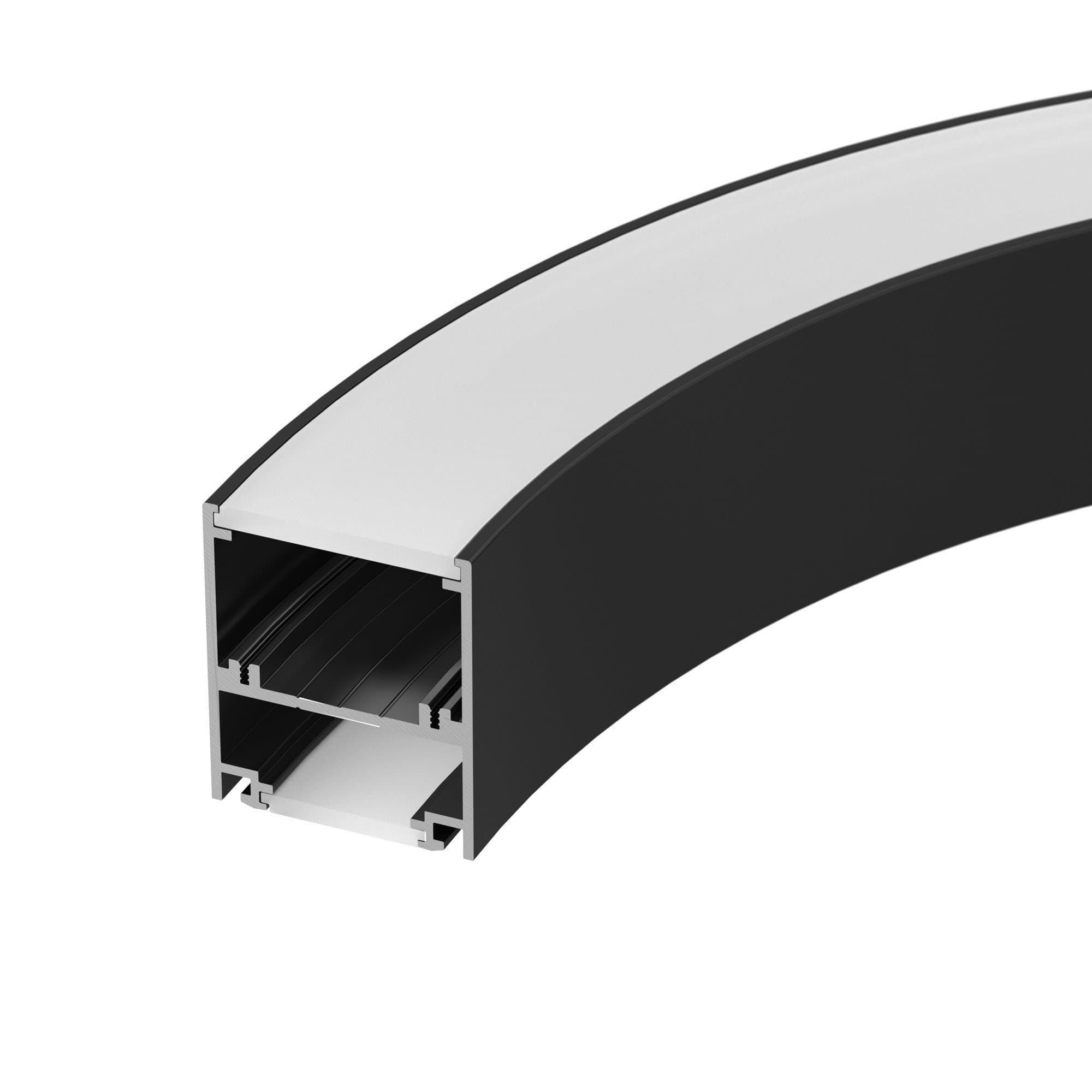 Arlight Профиль SL-ARC-5060-D1000-A45 BLACK (дуга 1 из 8) (Алюминий) 029267 — миниатюра 1