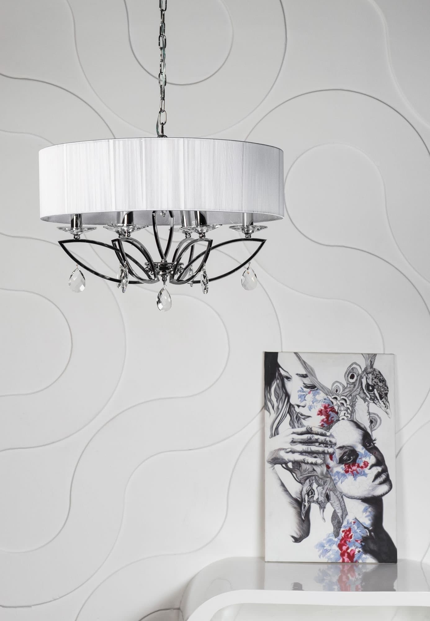 Maytoni Neoclassic Miraggio Хром Люстра 4xE14 40W MOD602-04-N — миниатюра 5