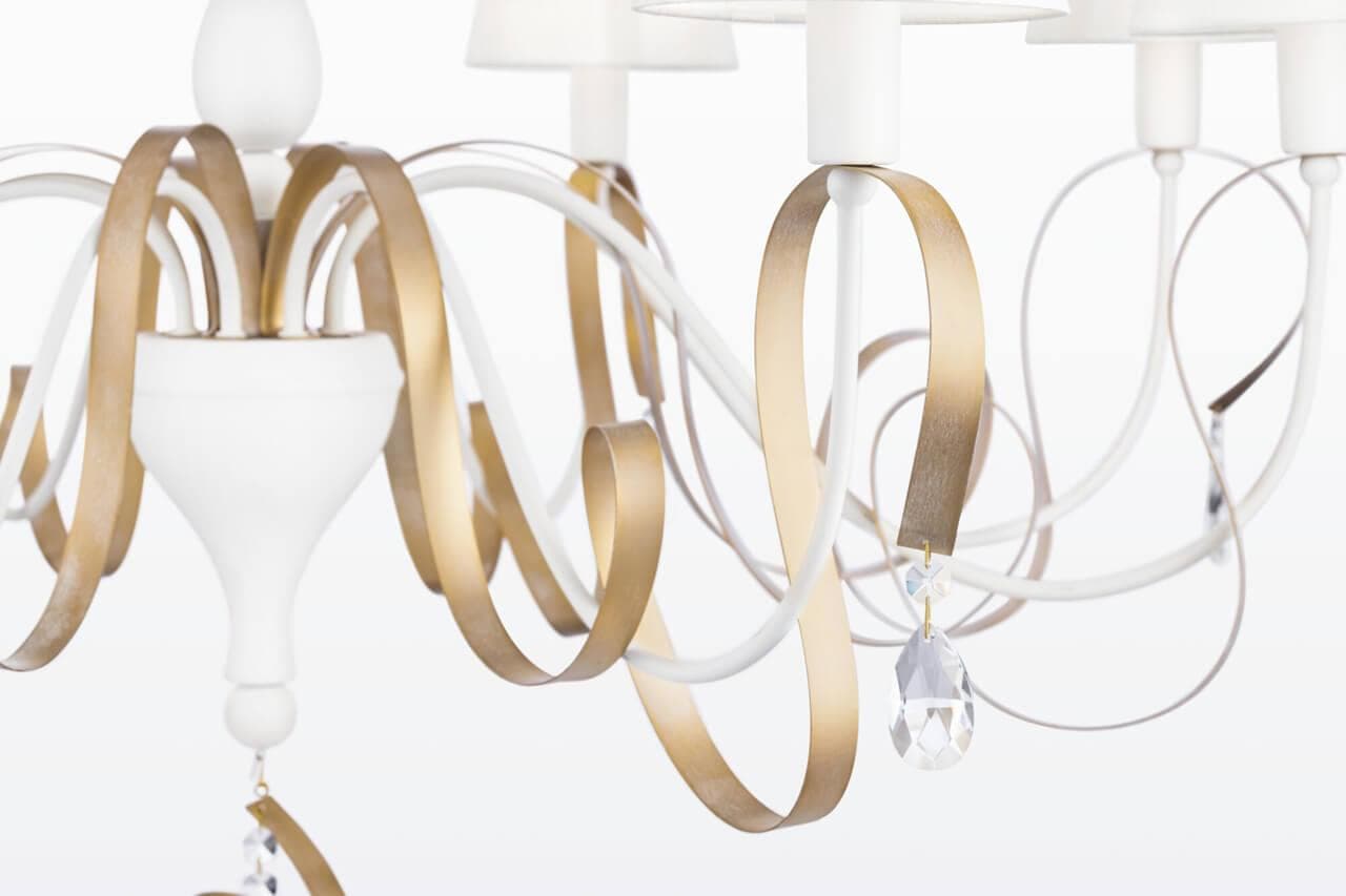 Maytoni Elegant Intreccio Белый с Золотом Люстра 8xE14 40W ARM010-08-W — миниатюра 9