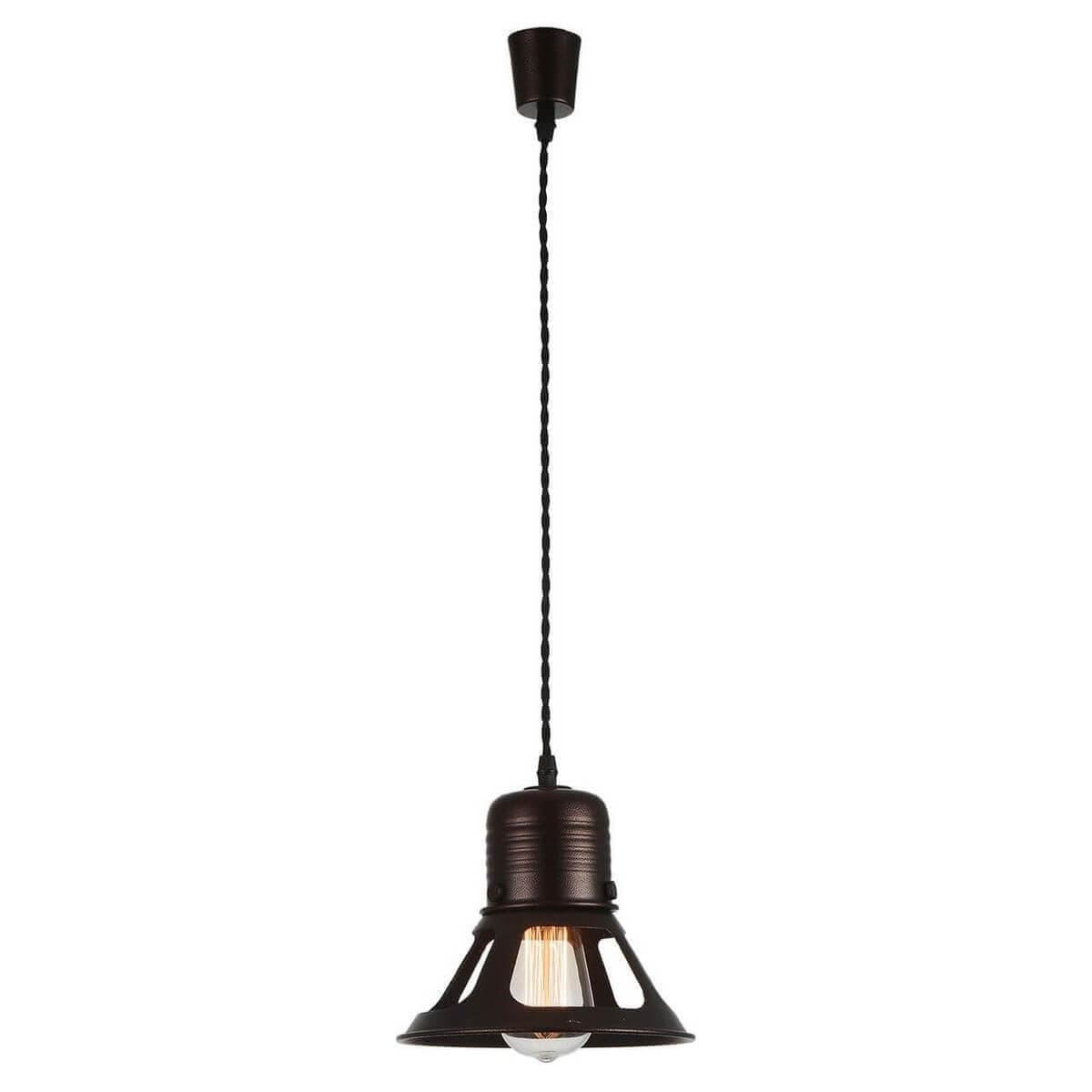 Lussole LOFT Металл Коричневый /  Металл Подвес E27 60W LSP-9696 — миниатюра 1