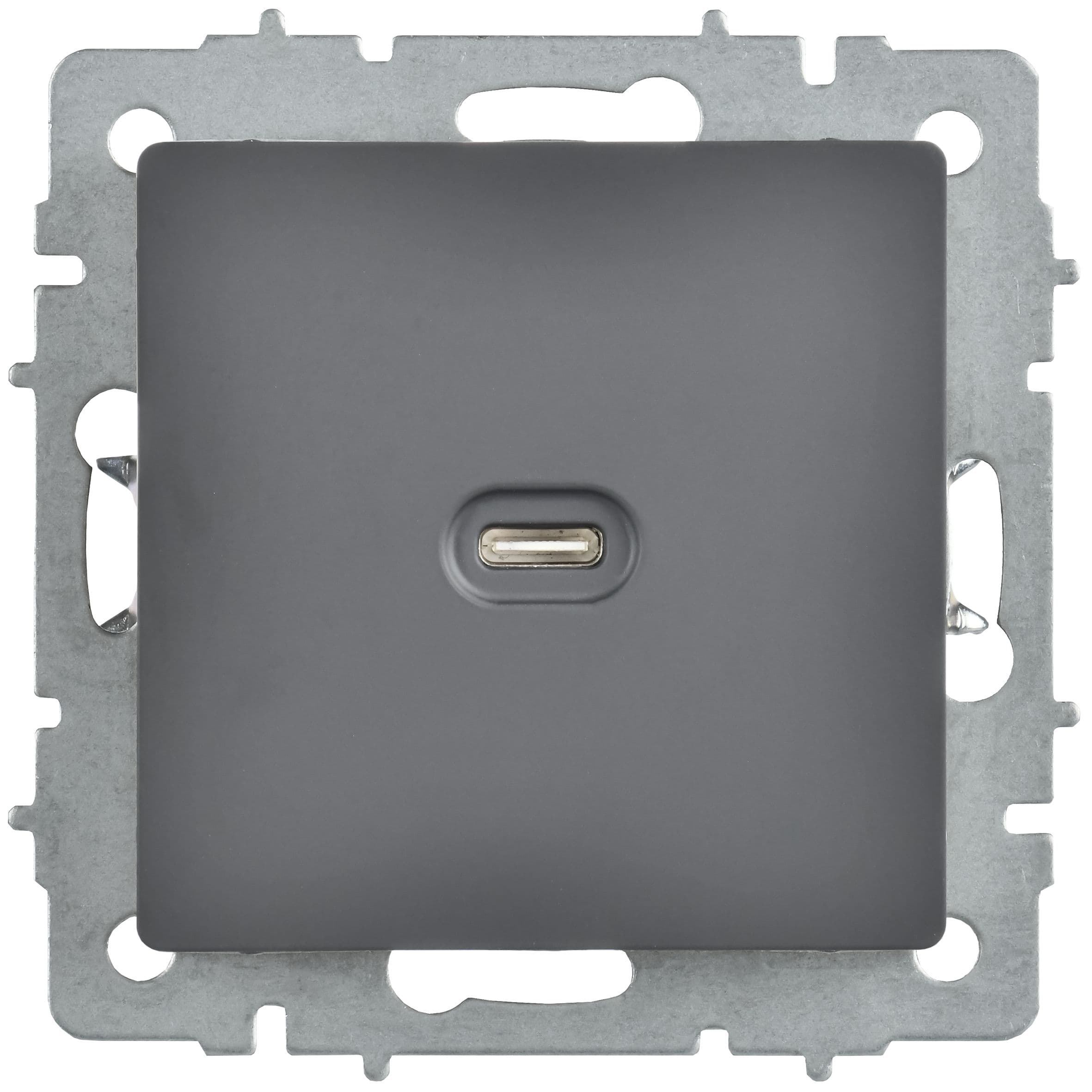 IEK BRITE Роз. USB C 65Вт высокоскор. зар. РЮ12-1-БрГ граф. — миниатюра 2
