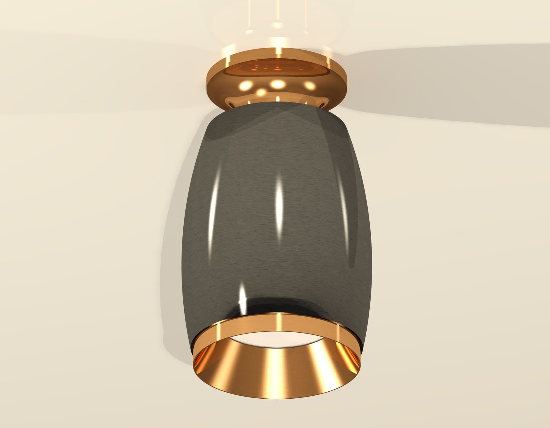 Ambrella Комплект накладного светильника XS1123043 DCH/PYG черный хром/золото желтое полированное MR16 GU5.3 (N6905, C1123, N7034) — миниатюра 2