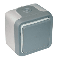 Legrand Plexo Серый Переключатель промежуточный 10А 069716