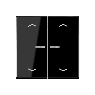 JUNG Клавиша для KNX кнопки, 1 группа, с окошком, символы стрелки термопласт черный A102KO5PBFSW