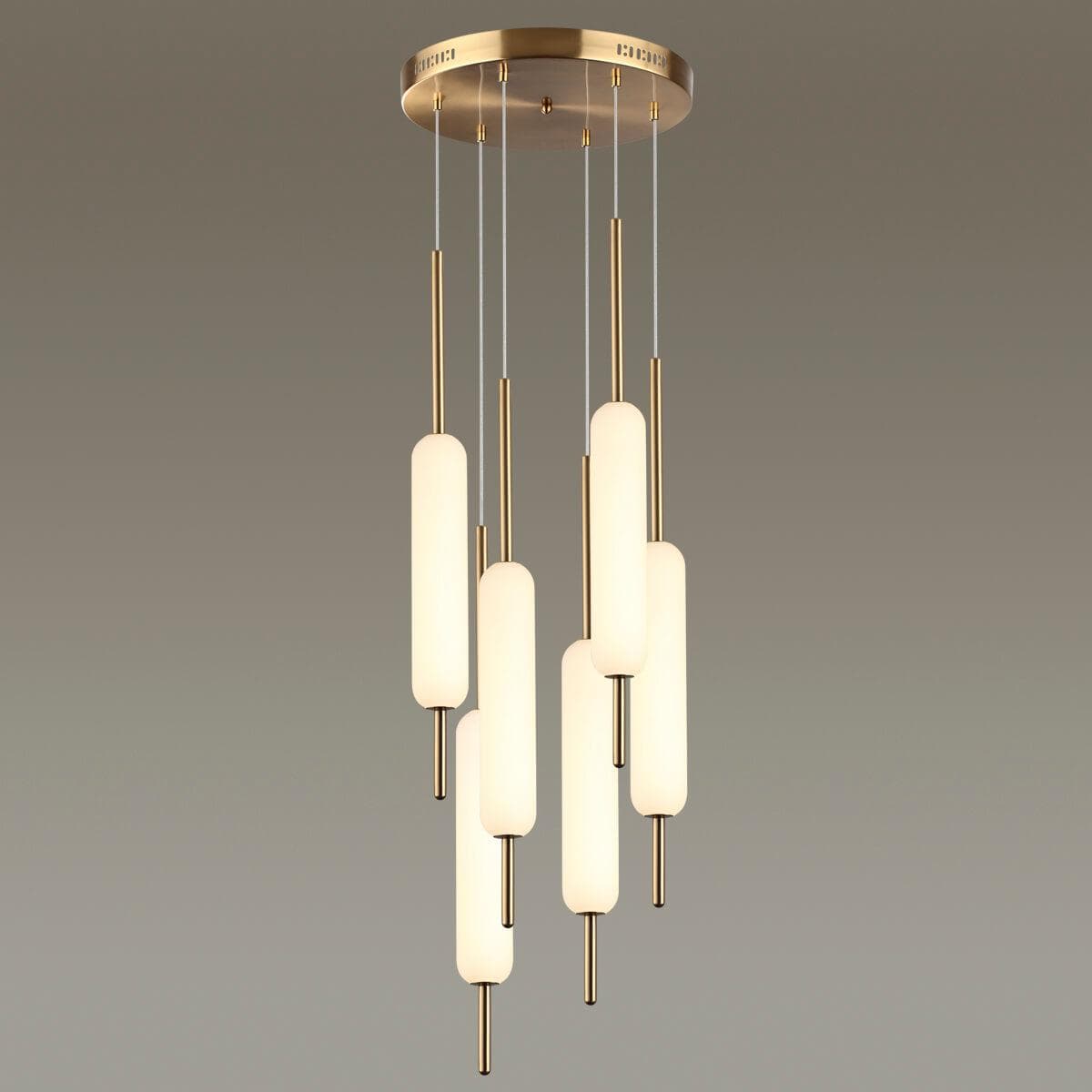 Odeon Light 4794/72L PENDANT ODL21 009 бронзовый/белый Подвес LED 72W REEDS — миниатюра 3