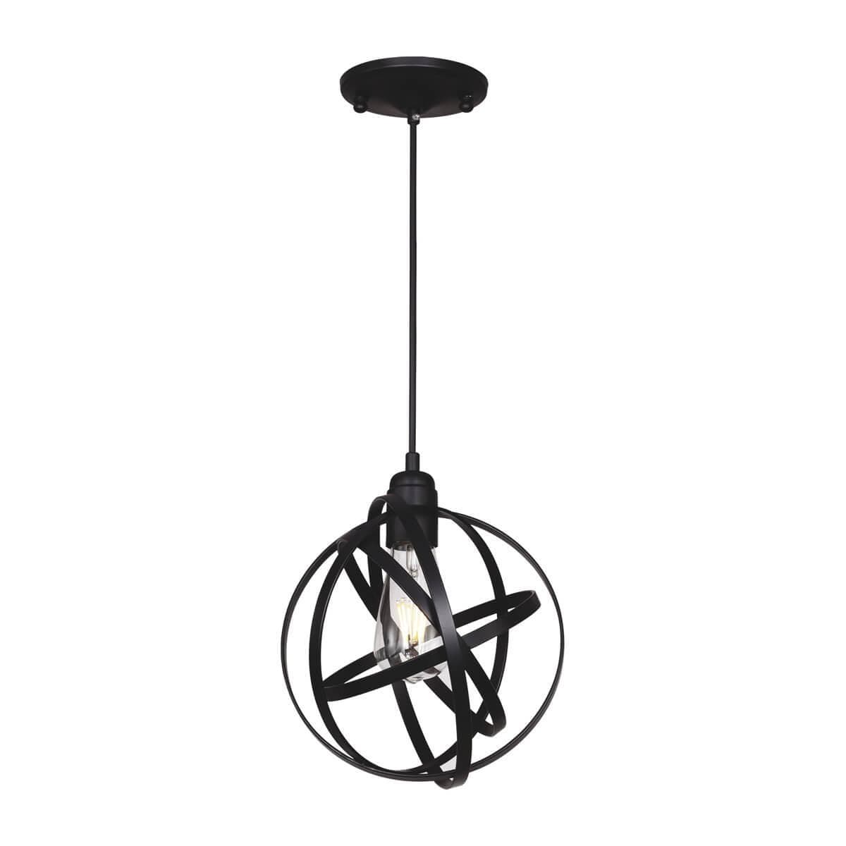 Favourite Carrera Черный Светильник с системой 2в1 (люстра/потолочный) 1*E27*40W 1747-1PC — миниатюра 1