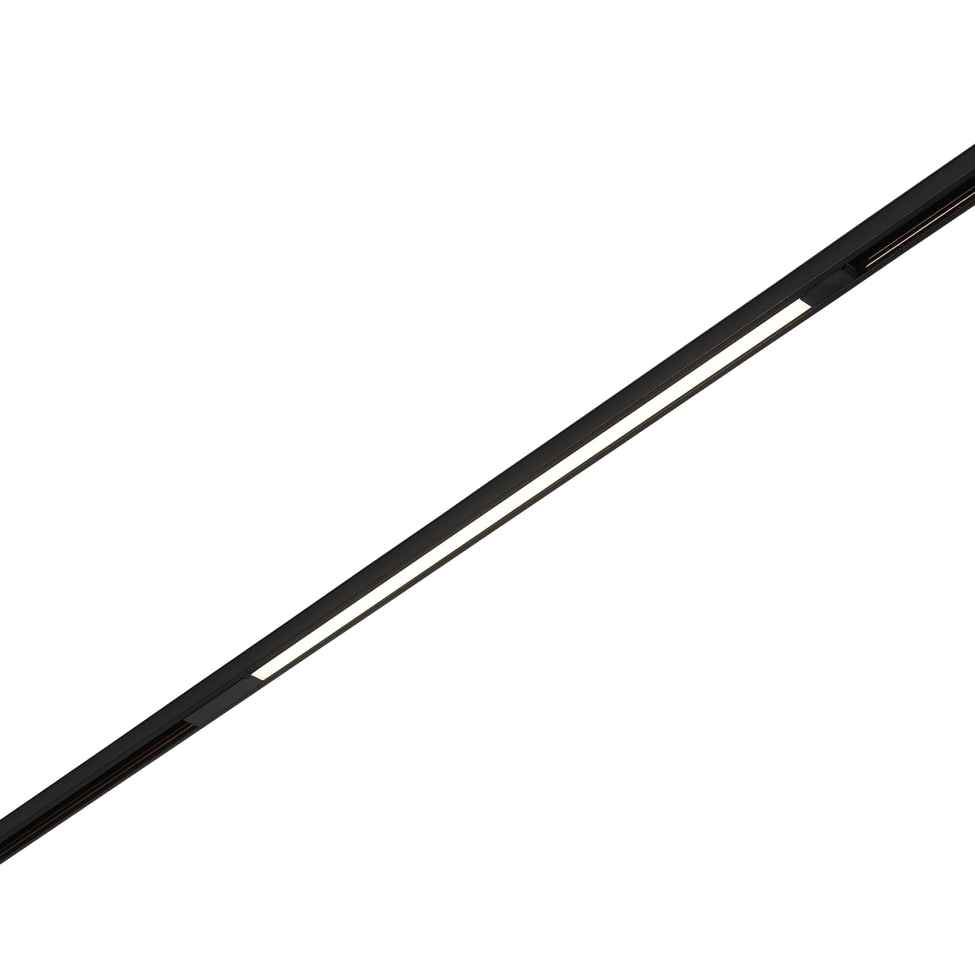 ST LUCE ST1360.446.20 Магнитный трековый светильник Черный LED 1*20W 4000K 1300Lm Ra>90 120 IP20 L606xW22xH4