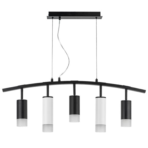 Lightstar LR7353738621 Люстра RULLO 5х50W GU10 ЧЕРНЫЙ/БЕЛЫЙ (571735+214437-3+214486-2+202431-5), шт