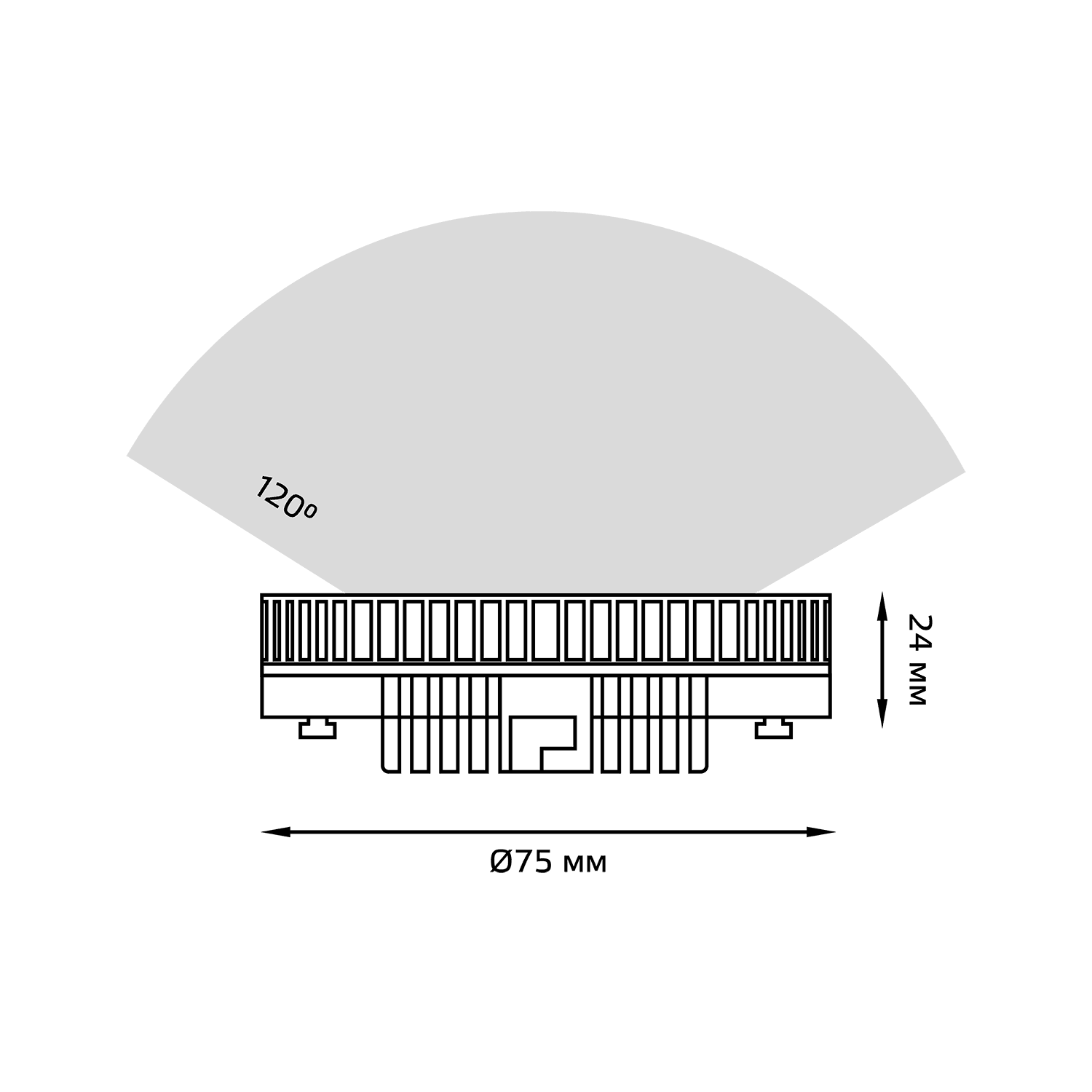 Gauss Лампа GX53 8W 760lm 6500K LED 108008308 — миниатюра 7