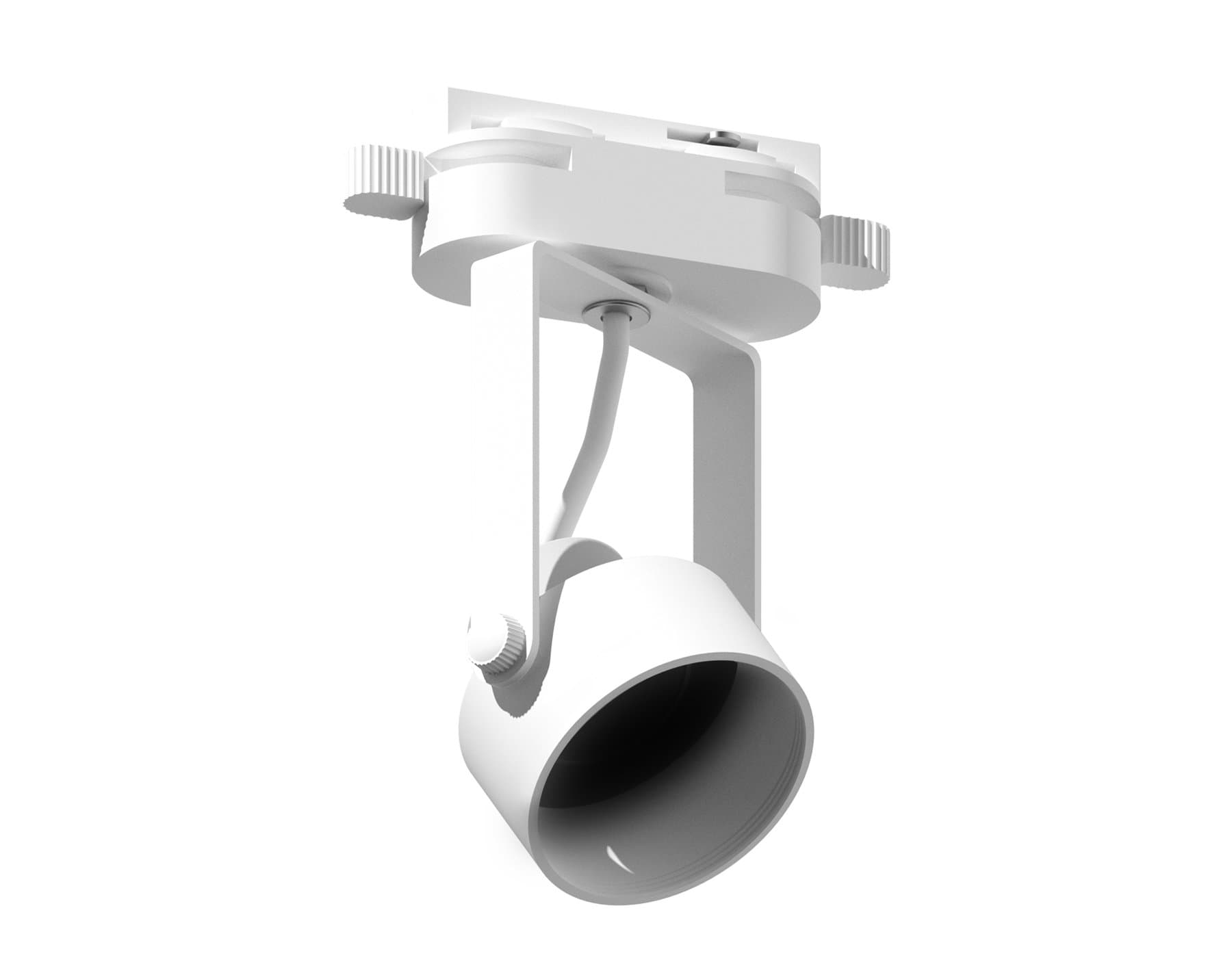 Ambrella Корпус светильника трековый C6601 WH белый D60*H135mm Out122mm MR16 GU10 (насадки D60mm)
