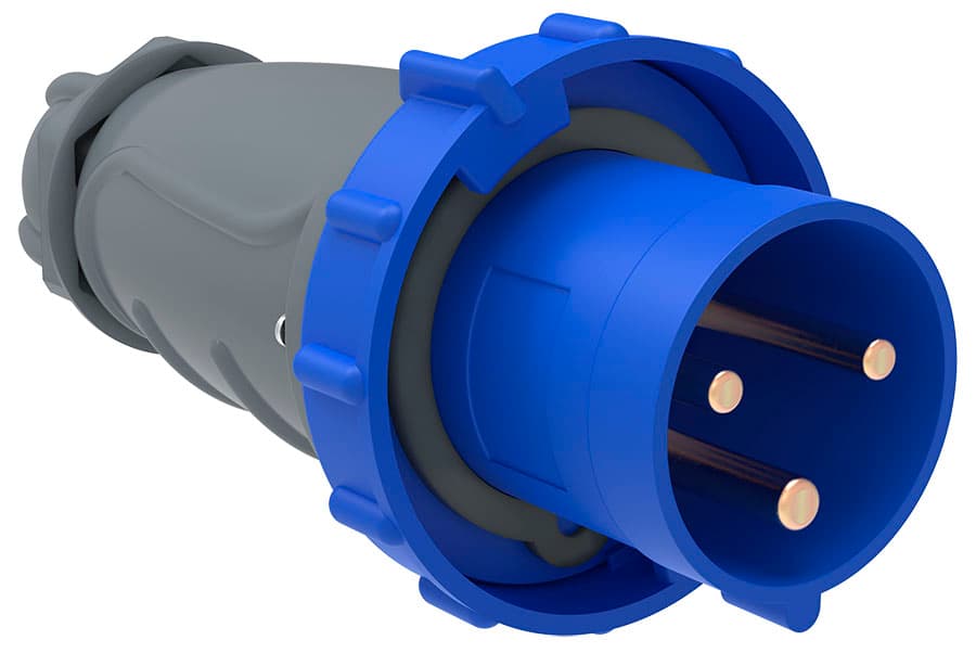 IEK Вилка переносная ССИ-033 63А-6ч/200-250В 2Р+РЕ IP67 MAGNUM
