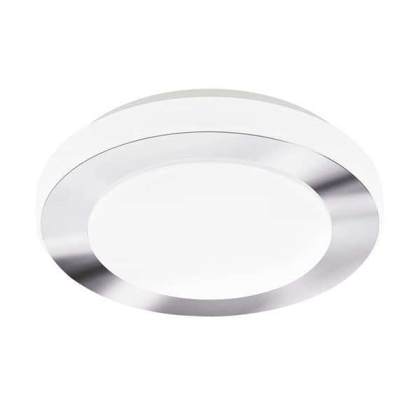 Eglo Светодиод. настенно-потол. светильник LED CARPI, 11W (LED), Ø300, IP44, сталь, хром, белый/пластик, белый 95282