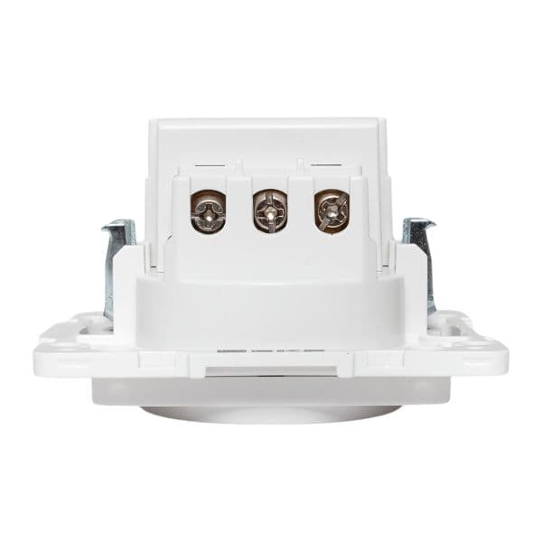 EKF Стокгольм Механизм Розетки 1-местной с/з, USB 2A 16А винтовые клеммы белый с защ. штор — миниатюра 6