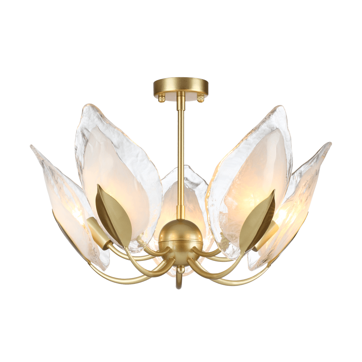 Odeon Light 4924/5 HALL ODL22 371 матов.золотой/белый/стекло Люстра E14 5*40W MOKARTA — миниатюра 2