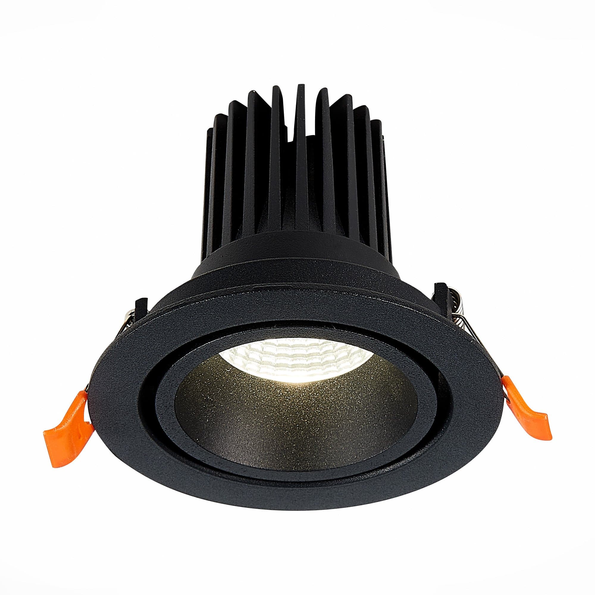 ST LUCE ST705.438.10 Св-к встр. Черный LED 1*10W 3000K 750Lm Ra>90 38о IP20 D102xH85 170-240V