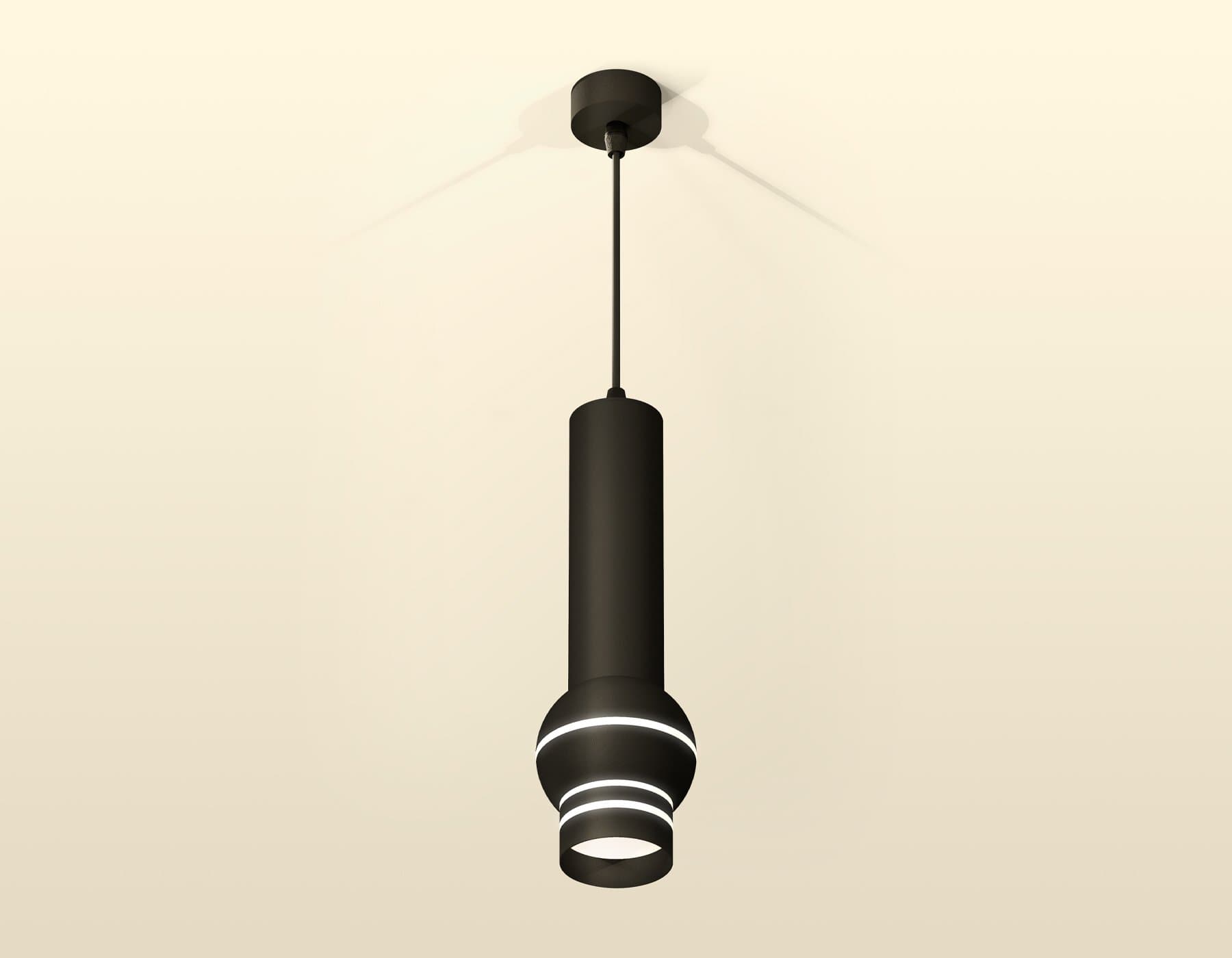Ambrella Комплект подвесного светильника с дополнительной подсветкой XP1102011 SBK/FR черный песок/белый матовый MR16 GU5.3 LED 3W 4200K (A2302, C6356 XP11020011 — миниатюра 2