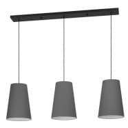 Eglo 390136 Подвесной светильник HL/3 E27 black/grey 'PETROSA'