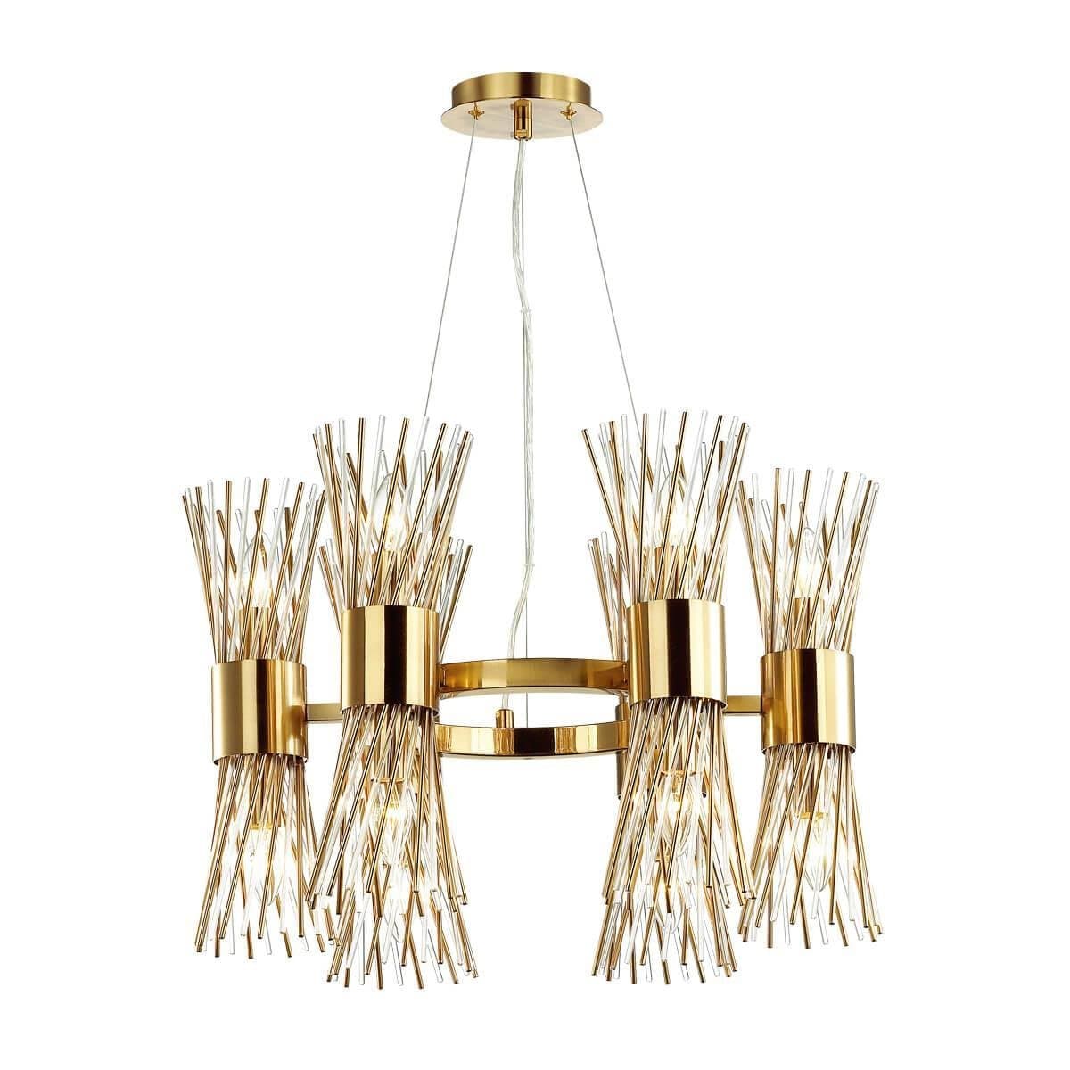Odeon Light 4839/12 HALL ODL21 337 золото/металл/стекло Люстра E14 12*40W ORTA — миниатюра 1