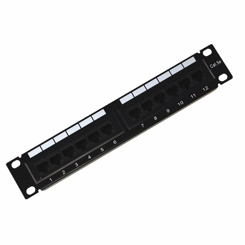 Патч-панель 10", 12 портов RJ-45, категория 5e, Dual IDC Rexant 04-0025 — миниатюра 1