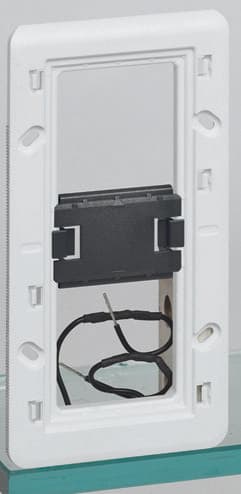 Legrand Mosaic Batibox Суппорт с подсветкой 2 -местный 4 модуля вертикальный монтаж 080257 — миниатюра 2