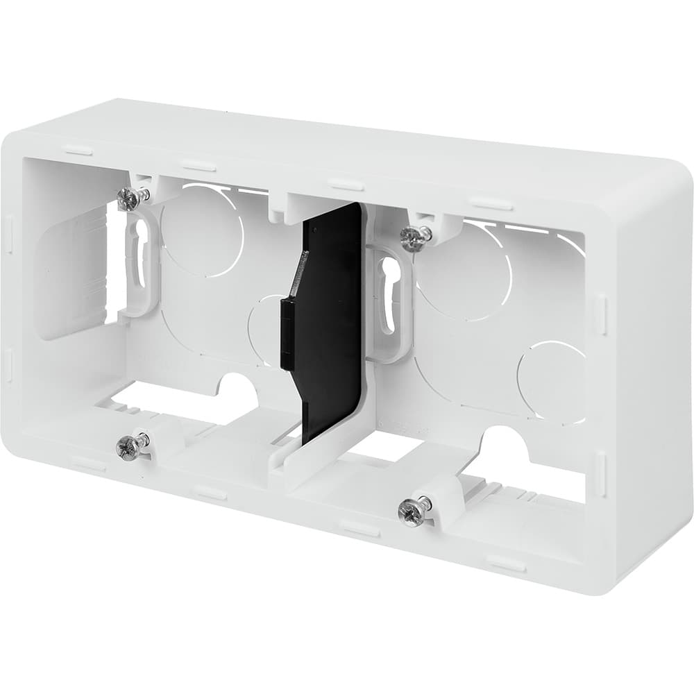 Legrand INSPIRIA Белый Коробка накладного монтажа - 2 поста 673990 — миниатюра 2
