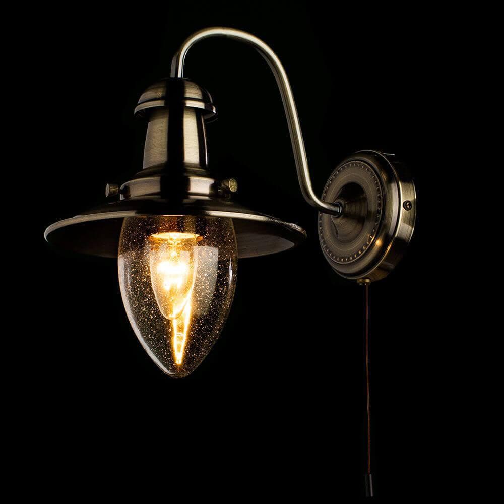 Arte Lamp Fisherman Бронза/Прозрачный Бра 60W E27 A5518AP-1AB — миниатюра 5