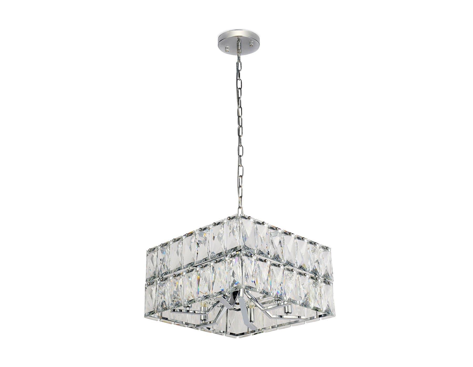 Ambrella Подвесная люстра TR5161/6 CH/CL хром/прозрачный E14/6 max 40W 480*480*945 — миниатюра 3