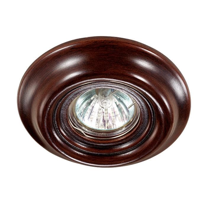 Novotech 370089 NT15 144 темное дерево Встраиваемый светильник IP20 GX5.3 50W 12V PATTERN