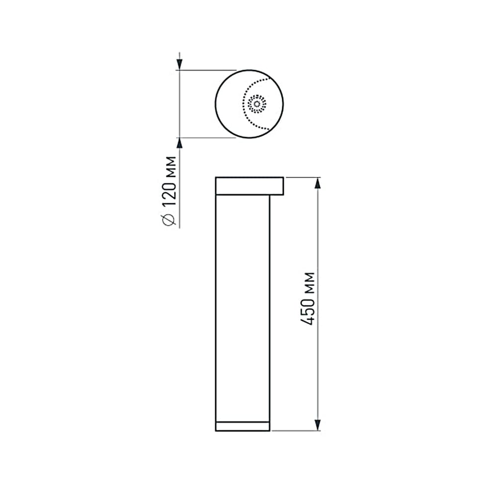 Arlight Светильник LGD-Path-Round120-H450B-12W Warm White (IP54 Металл, 3 года) 020336 — миниатюра 5