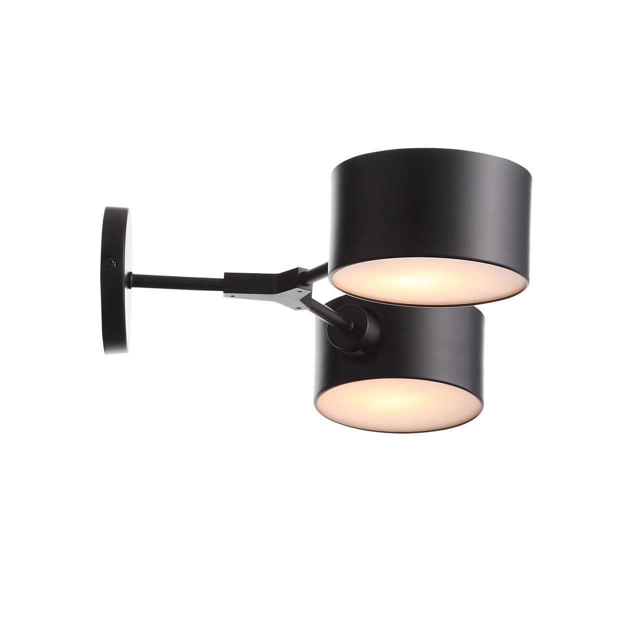 Evoluce SLE183401-02 Светильник настенный Черный/Серый E14 2*60W — миниатюра 4
