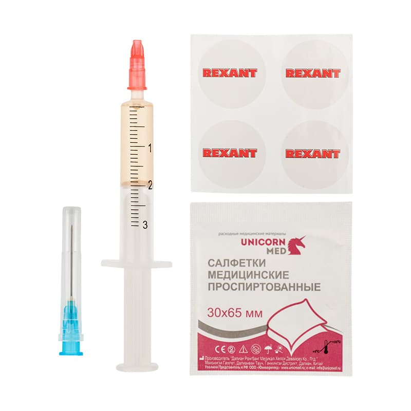 Смазка для кулеров (вентиляторов) SX-3, 2 мл, шприц, блистер Rexant 09-3983
