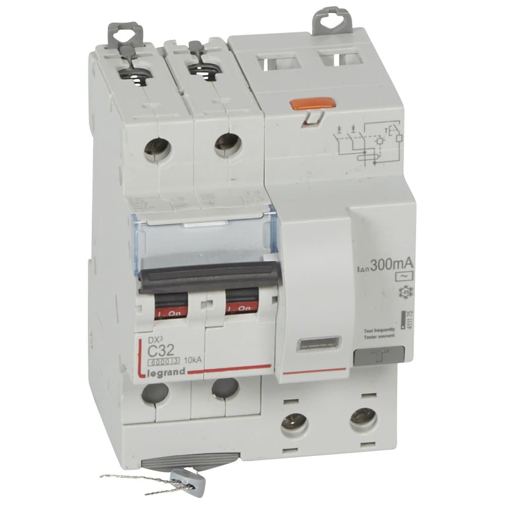 Legrand DX3 Автоматический выключатель дифференциального тока 2P 32А (С) 300MA-AC 4м 411175