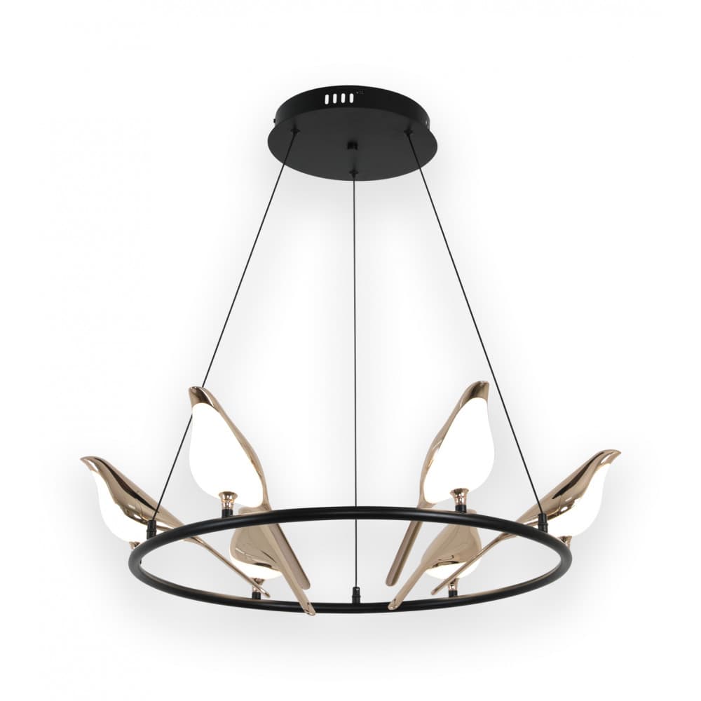 Kink Light 08446-6A,33 Люстра Арси черный/золото d65 h150 Led 6*10W (4000K)