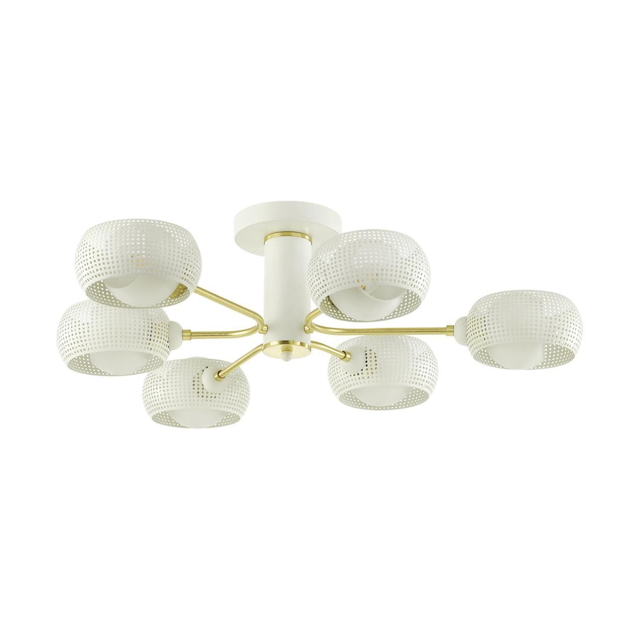 Lumion 4531/6C MODERNI LN21 141 белый, матовое золото Люстра потолочная E14 6*40W 220V NOELLE — миниатюра 2