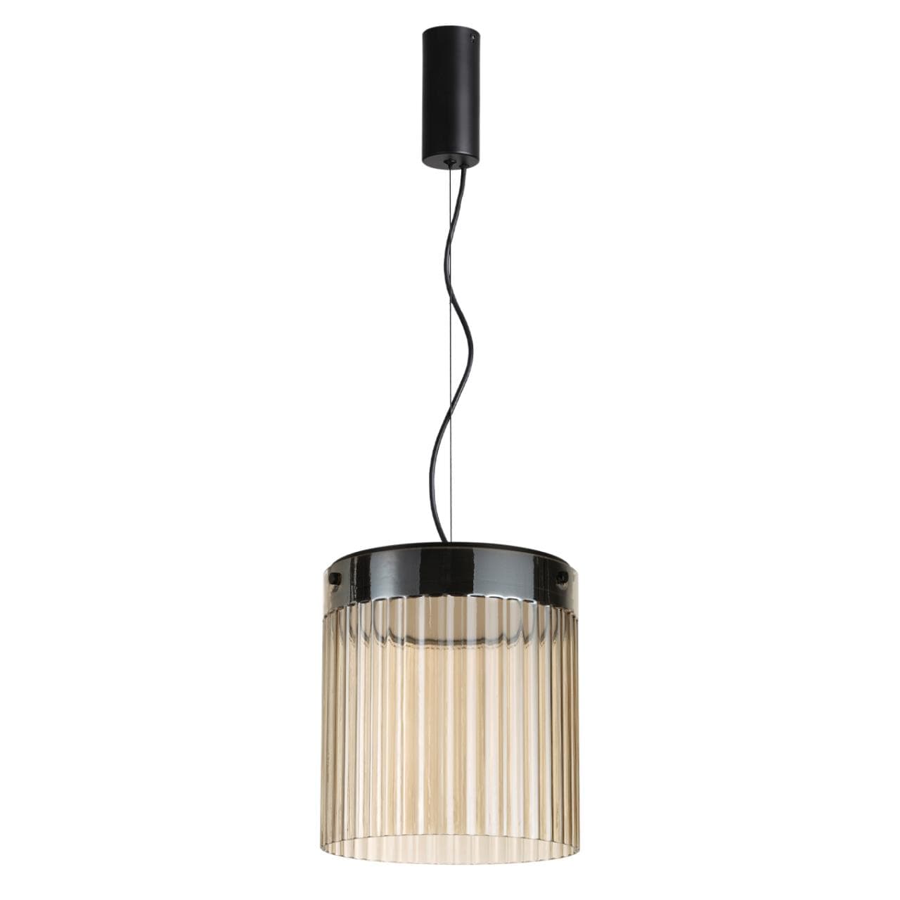 Odeon Light 5047/20L L-VISION ODL24 303 черный/светл.янтарный/металл/стекло Подвес LED 20W 4000К 2238Лм PILLARI