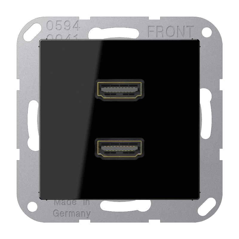 JUNG A 500 Черная Розетка HDMI 2-ая MAA1133SW