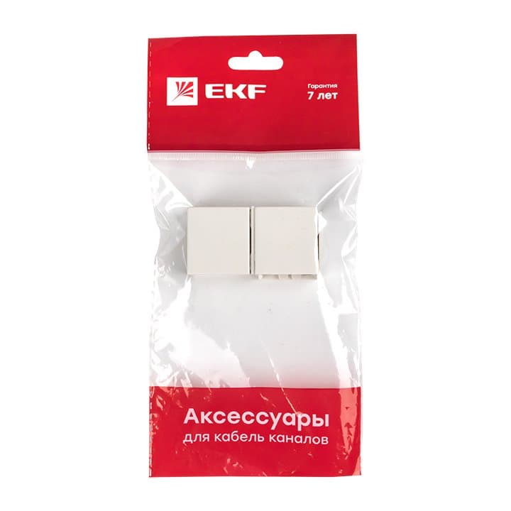EKF PROxima Соединитель (25х16) (4 шт) Plast Белый — миниатюра 7