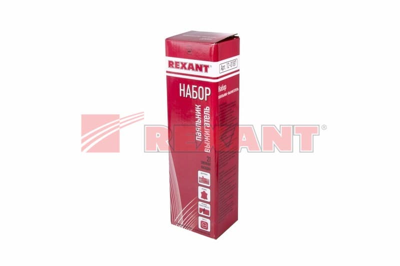 Набор паяльник-выжигатель (21 насадка) 220V 20/50Вт Rexant 12-0187 — миниатюра 3