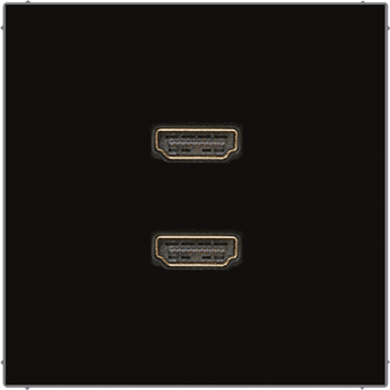 JUNG 2 x HDMI, чёрный MALS1133SW