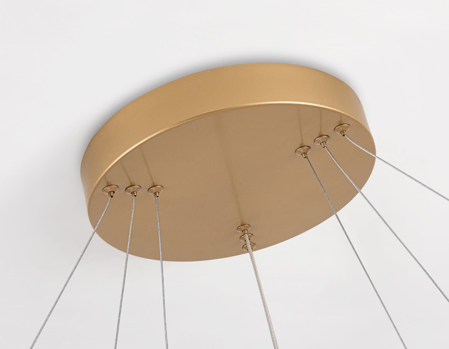 Ambrella Светильник подвесной светодиодный FL5516/3+9 GD золото 90W 3000K/4200K/6400K D800/600/400*1300 (без ПДУ) — миниатюра 8