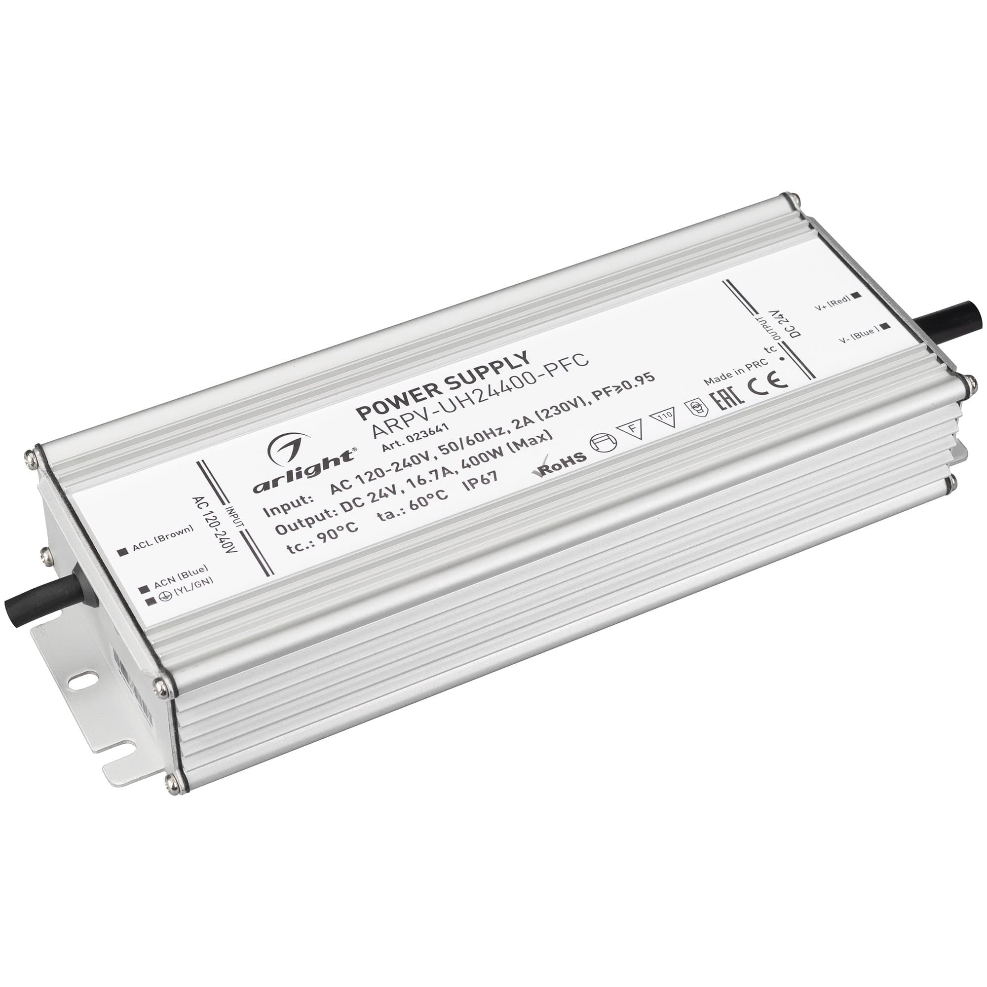 Arlight Блок питания ARPV-UH24400-PFC (24V, 16.7A, 400W) (IP67 Металл, 7 лет) 023641 — миниатюра 1