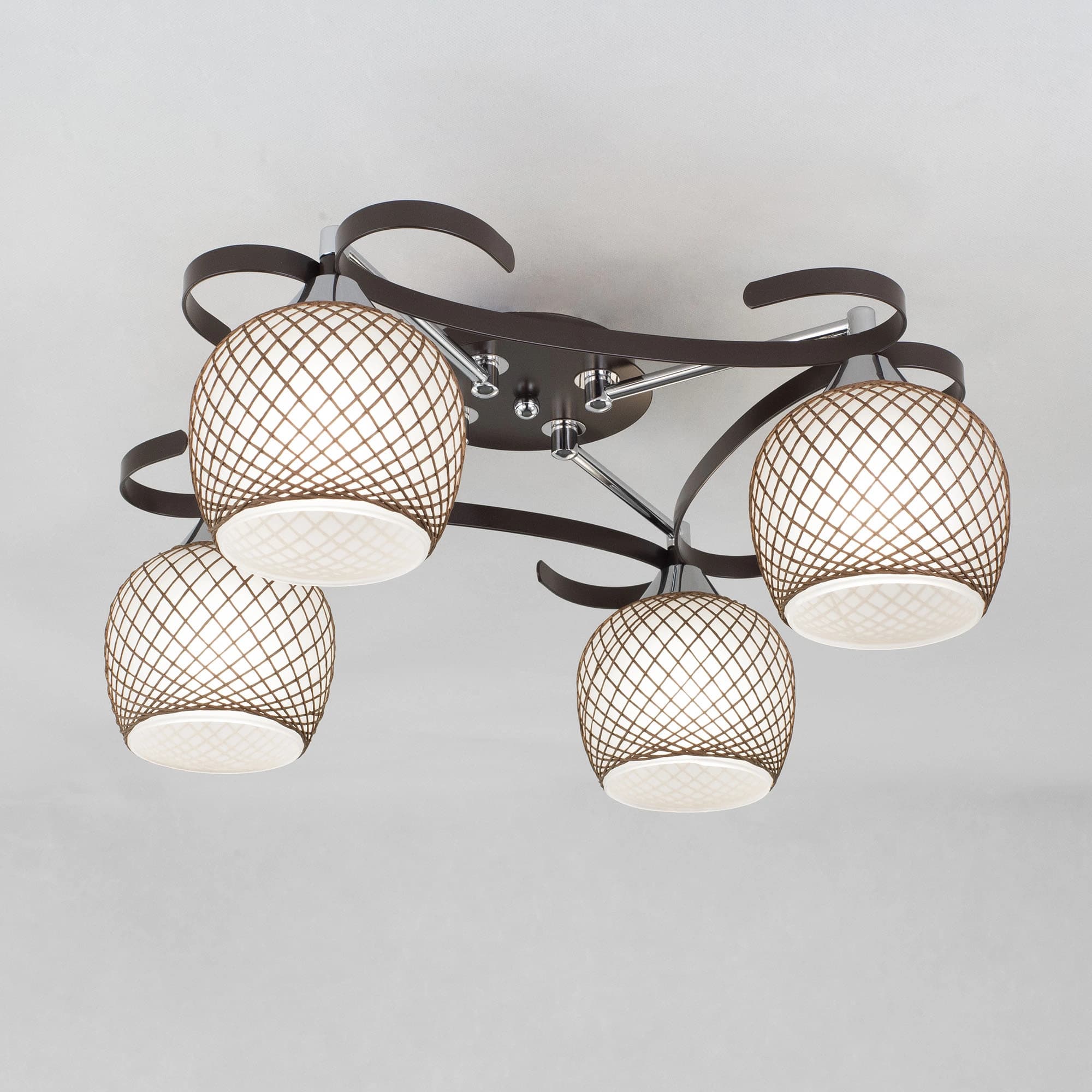 Citilux CL171142 Сюзи Венге+Хром Светильник  Люстра — миниатюра 2