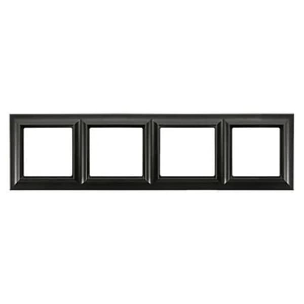 JUNG Eco Deco Рамка 4-поста термопласт черный матовый EPD484SWM