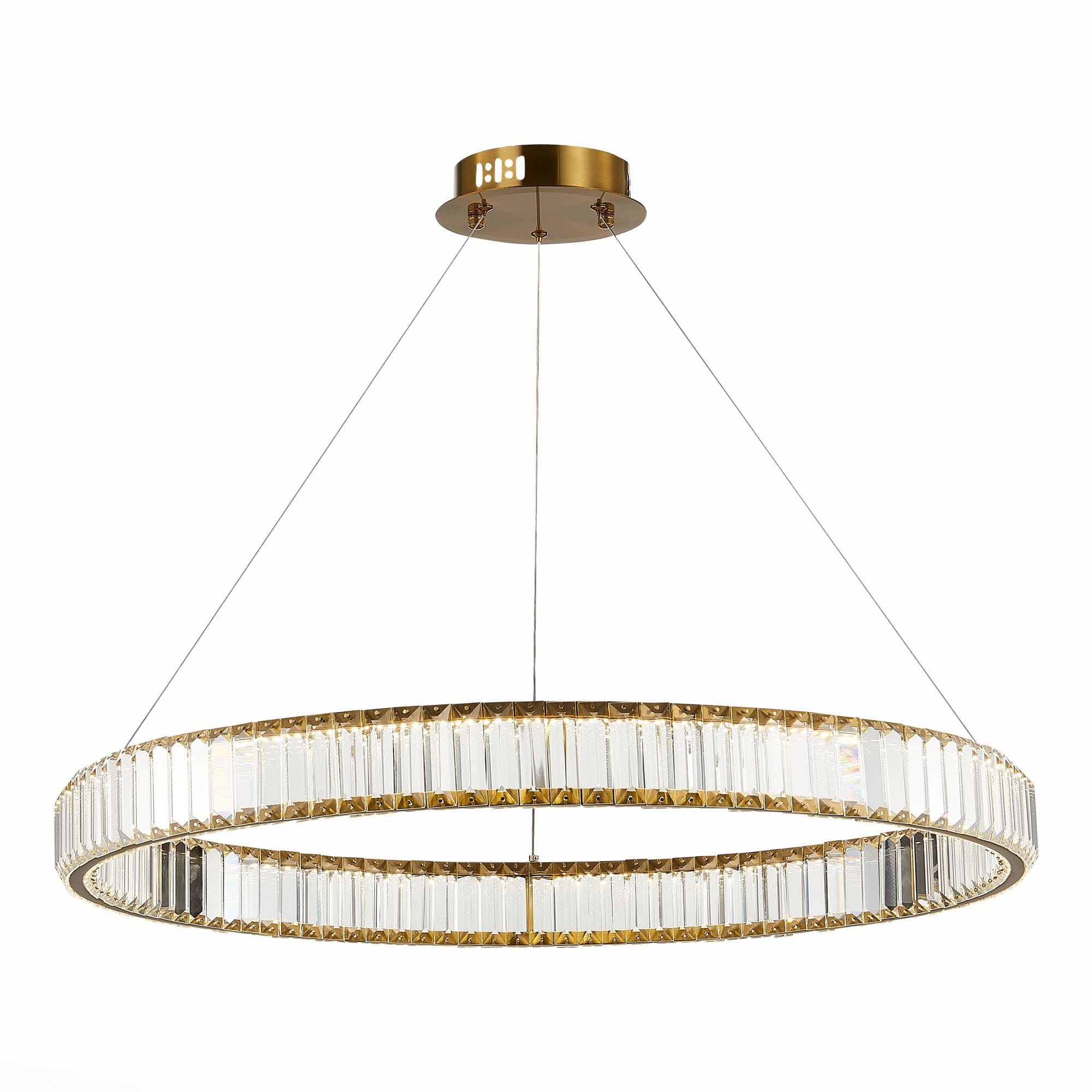 ST Luce SL1622.383.01 Люстра подвесная Латунь/Прозрачный LED 1*52W 4000K